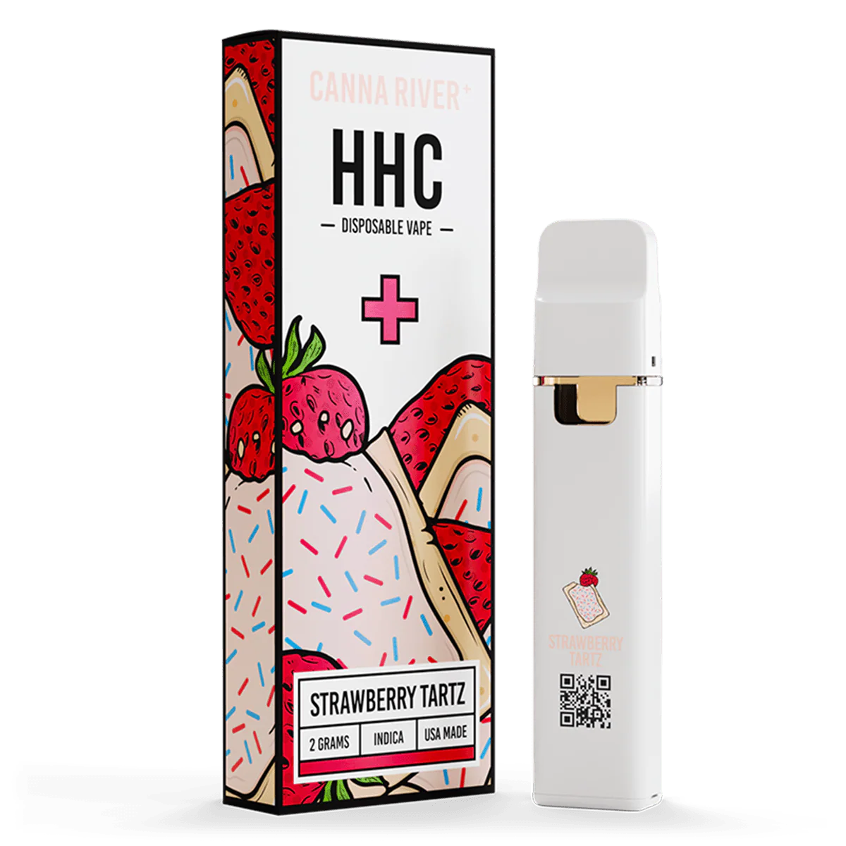 Disposable Vape - Strawberry Tartz (Indica)