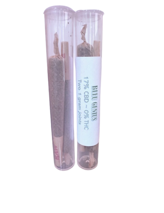 Blue Genius CBD 1 Gram Pre Rolls (Indica)