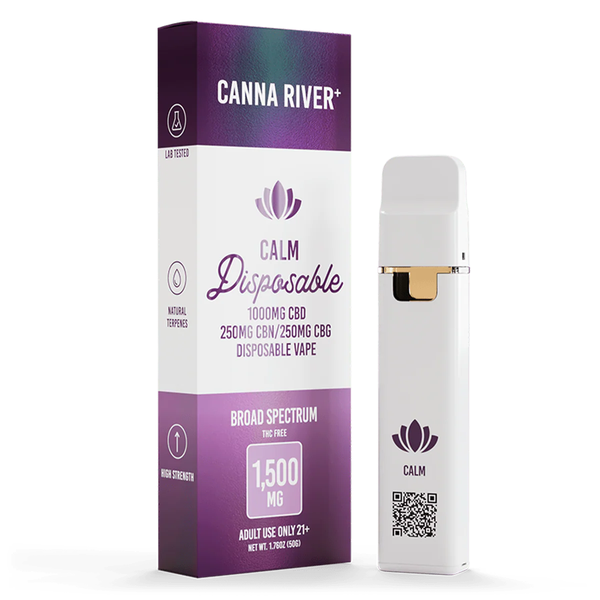 CBD/CBG/CBN Calm Disposable Vape 1500mg